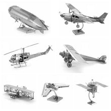 Load image into Gallery viewer, 3 PCS 3D Metal Assembly Model DIY Puzzle, Kepler Telescope, Lunar Module, Space Shuttle, Mars Probe, F22 Fighter