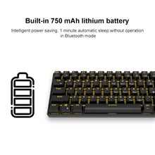 Load image into Gallery viewer, RK61 61 Keys Bluetooth / Wireless Dual Modes Tablet Mobile Gaming Mechanical Keyboard, Cable Length: 1.5m, Green Shaft, Red Shaft, Tea Shaft
