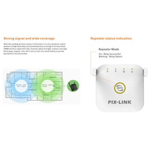 Load image into Gallery viewer, PIX-LINK WR22 300Mbps Wifi Wireless Signal Amplification Enhancement Extender, EU Plug, US Plug, UK Plug, AU Plug