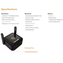 Load image into Gallery viewer, PIX-LINK WR22 300Mbps Wifi Wireless Signal Amplification Enhancement Extender, EU Plug, US Plug, UK Plug, AU Plug