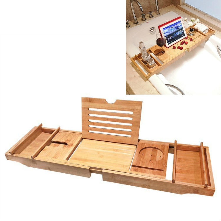 Multifunctional Telescopic Shelf Toilet Bath Tablet Phone Holder Bathroom Bathtub Holder Rack, Single Box, Double Box