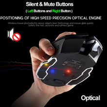 Load image into Gallery viewer, FREEDOM-WOLF X8 2400 DPI 6 Keys 2.4G Wireless Charging Silent Luminous Gaming Mechanical Mouse, X8 White, X8 Black, X8 Metal Grey, X8 Star Black