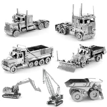 Load image into Gallery viewer, 3D Metal Assembly Model Engineering Vehicle Series DIY Puzzle Toy