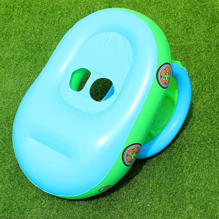 Sunshade and Sunscreen Baby Swimming Ring Car Boat Shape Inflatable Swimming Ring with Horn