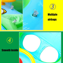 Load image into Gallery viewer, Sunshade and Sunscreen Baby Swimming Ring Car Boat Shape Inflatable Swimming Ring with Horn