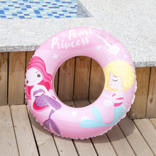 Load image into Gallery viewer, Cartoon Mermaid Pattern Thickened PVC Children Swimming Ring