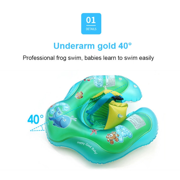 Cartoon Animal Pattern Children Swimming Ring Inflatable Baby Lying Ring Lifebuoy