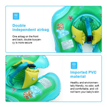 Load image into Gallery viewer, Cartoon Animal Pattern Children Swimming Ring Inflatable Baby Lying Ring Lifebuoy