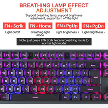 Load image into Gallery viewer, 618 Internet Cafe Game Manipulator Keyboard and Mouse Set, Cable Length: 1.6m, Black, Silver White