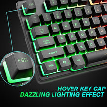 Load image into Gallery viewer, ZIYOULANG K16 87 Keys Colorful Mixed Light Gaming Notebook Manipulator Keyboard, Cable Length: 1.5m, K16