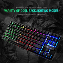 Load image into Gallery viewer, ZIYOULANG K16 87 Keys Colorful Mixed Light Gaming Notebook Manipulator Keyboard, Cable Length: 1.5m, K16