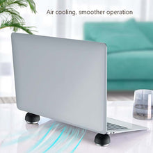 Load image into Gallery viewer, Creative Laptop Compact Portable Invisible Mushroom Stand Desktop Heightening Fan Heater Shelf, Black, Green
