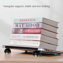 Load image into Gallery viewer, Creative Laptop Compact Portable Invisible Mushroom Stand Desktop Heightening Fan Heater Shelf, Black, Green