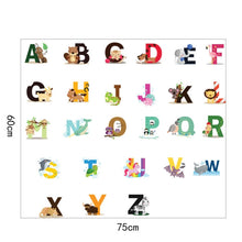Load image into Gallery viewer, SY301 Cartoon Animal 26 English Letter Children Room Wall Stickers