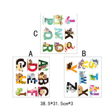 Load image into Gallery viewer, SY301 Cartoon Animal 26 English Letter Children Room Wall Stickers