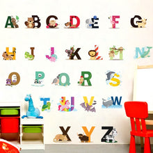 Load image into Gallery viewer, SY301 Cartoon Animal 26 English Letter Children Room Wall Stickers
