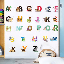 Load image into Gallery viewer, SY301 Cartoon Animal 26 English Letter Children Room Wall Stickers