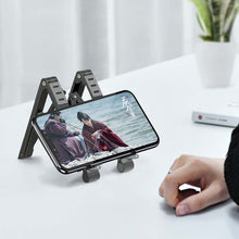 Load image into Gallery viewer, Metal Laptop Stand Computer Cooling Folding Mini Flat Raised Bracket, Gray, Silver