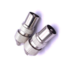 Load image into Gallery viewer, 50 PCS Metal Antenna TV Plug Video Radio Frequency Cable Plug RF Male Head