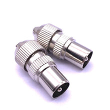 Load image into Gallery viewer, 50 PCS Metal Antenna TV Plug Video Radio Frequency Cable Plug RF Male Head