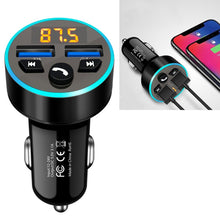 Load image into Gallery viewer, Halo Car MP3 Bluetooth Player Car Charger Car FM Transmitter 3.1A Car Charger, Elegant Black, Tyrant Gold, Snow Silver