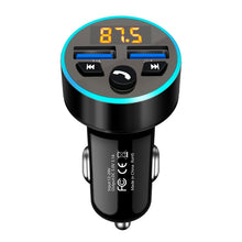 Load image into Gallery viewer, Halo Car MP3 Bluetooth Player Car Charger Car FM Transmitter 3.1A Car Charger, Elegant Black, Tyrant Gold, Snow Silver