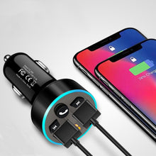 Load image into Gallery viewer, Halo Car MP3 Bluetooth Player Car Charger Car FM Transmitter 3.1A Car Charger, Elegant Black, Tyrant Gold, Snow Silver