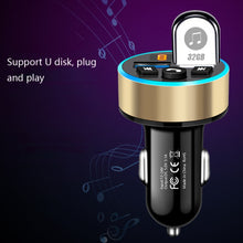 Load image into Gallery viewer, Halo Car MP3 Bluetooth Player Car Charger Car FM Transmitter 3.1A Car Charger, Elegant Black, Tyrant Gold, Snow Silver