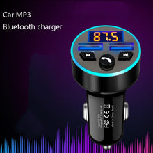 Load image into Gallery viewer, Halo Car MP3 Bluetooth Player Car Charger Car FM Transmitter 3.1A Car Charger, Elegant Black, Tyrant Gold, Snow Silver