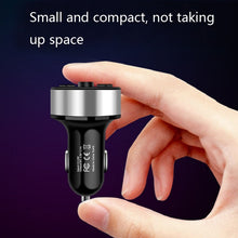 Load image into Gallery viewer, Halo Car MP3 Bluetooth Player Car Charger Car FM Transmitter 3.1A Car Charger, Elegant Black, Tyrant Gold, Snow Silver