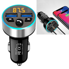 Load image into Gallery viewer, Halo Car MP3 Bluetooth Player Car Charger Car FM Transmitter 3.1A Car Charger, Elegant Black, Tyrant Gold, Snow Silver