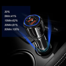 Load image into Gallery viewer, 2 PCS QC3.0+3.1A Car Charger Dual USB 6A Halo Wine Bottle Fast Charge Car Charger, Elegant Black, Classic White