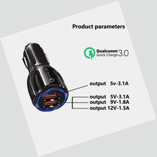 Load image into Gallery viewer, 2 PCS QC3.0+3.1A Car Charger Dual USB 6A Halo Wine Bottle Fast Charge Car Charger, Elegant Black, Classic White