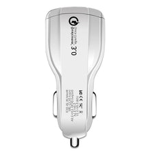 Load image into Gallery viewer, 2 PCS QC3.0+3.1A Car Charger Dual USB 6A Halo Wine Bottle Fast Charge Car Charger, Elegant Black, Classic White