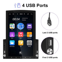 Load image into Gallery viewer, 9.7 inch Vertical Screen HD 2.5D Glass Car MP5 Player Android Navigation All-in-one Machine, Standard, Standard+4 Lights Camera, Standard+8 Lights Camera, Standard+12 Lights Camera