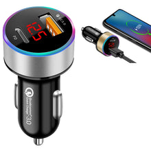 Load image into Gallery viewer, Aluminum Alloy Digital Display PD+QC3.0 Car Charger Multifunctional Car Charger, Elegant Black, Gold, Snowflake Silver
