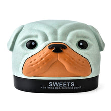 Load image into Gallery viewer, Creative Wheat Bobbi Dog Tissue Box Living Room Bedroom Desktop Pumping Paper Roll Paper Storage Box, Green, Blue, Pink, Beige