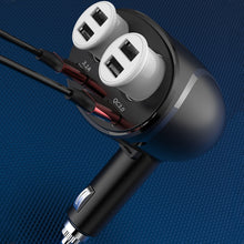 Load image into Gallery viewer, Cigarette Lighter Car Charger Dual USB QC 3.0 Dual Fast Charging 6A Car Charger, WMY-C113