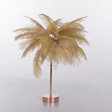Load image into Gallery viewer, Ostrich Feather Table Lamp Wrought Iron Night Light LED Copper Wire Lamp, Yellow, Grey, Violet, Orange, Royal Blue