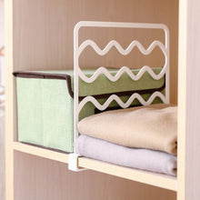 Load image into Gallery viewer, Wardrobe Layered Partitions Bookcase Storage Partitions Freely Partition Bars, White, Gray