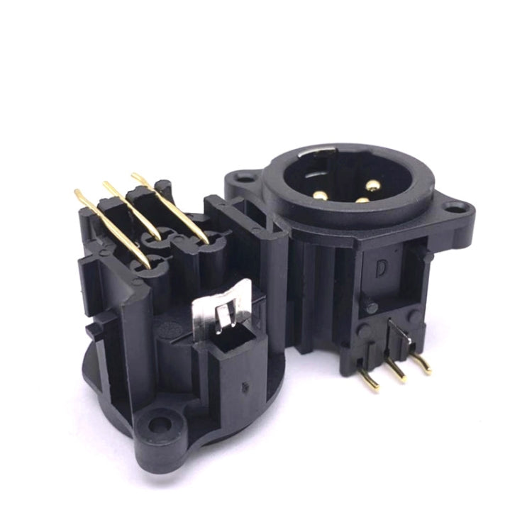 20 PCS Three-core XLR Socket Balanced Audio Card Dragon Socket Male and Female Socket, Male Socket, Female Socket