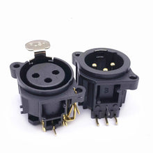 Load image into Gallery viewer, 20 PCS Three-core XLR Socket Balanced Audio Card Dragon Socket Male and Female Socket, Male Socket, Female Socket
