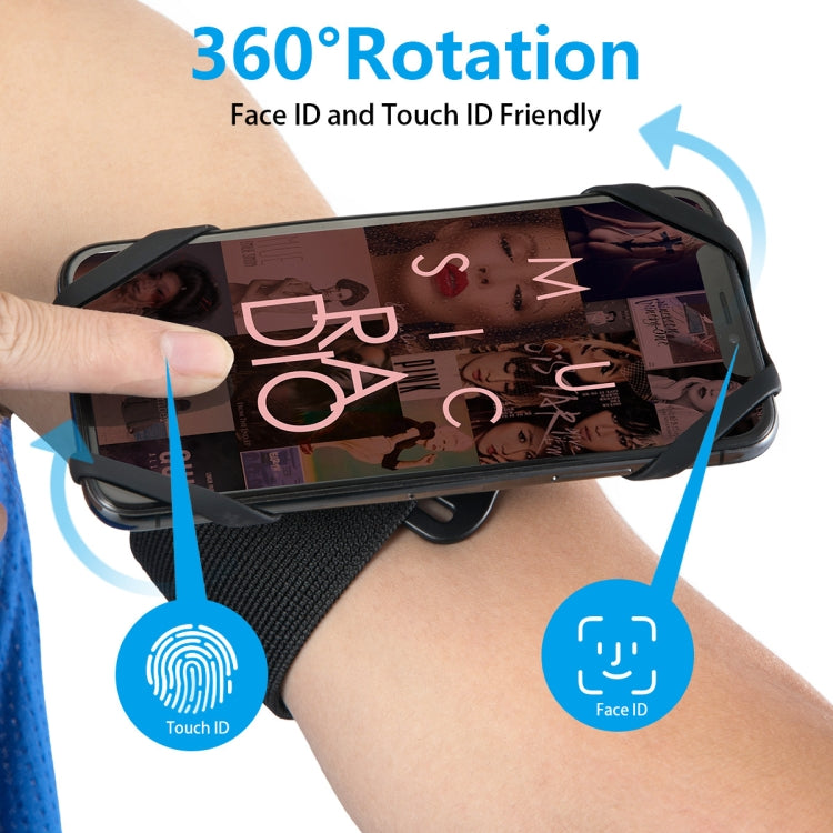 Detachable Rotating Arm Wristband Sports Mobile Phone Case  Suitable For 4.5-7 Inch Mobile Phones