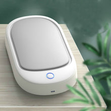 Load image into Gallery viewer, HE01 Sterilization Box  Mobile Phone Disinfection Box UVC Ultraviolet Sterilization Lamp, Grey Lid, Dark Green Lid