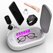Load image into Gallery viewer, HE01 Sterilization Box  Mobile Phone Disinfection Box UVC Ultraviolet Sterilization Lamp, Grey Lid, Dark Green Lid
