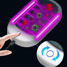 Load image into Gallery viewer, HE01 Sterilization Box  Mobile Phone Disinfection Box UVC Ultraviolet Sterilization Lamp, Grey Lid, Dark Green Lid