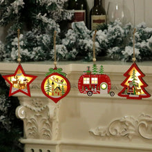 Load image into Gallery viewer, Christmas Decorations Christmas Tree Luminous Pendant, Christmas Tree, Christmas Balls, Car, CarFive-pointed Star