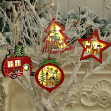 Load image into Gallery viewer, Christmas Decorations Christmas Tree Luminous Pendant, Christmas Tree, Christmas Balls, Car, CarFive-pointed Star