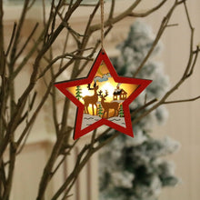 Load image into Gallery viewer, Christmas Decorations Christmas Tree Luminous Pendant, Christmas Tree, Christmas Balls, Car, CarFive-pointed Star