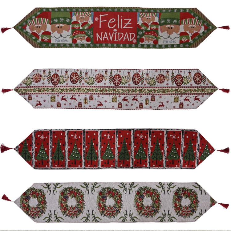 Creative Christmas Home Decoration Items Knitted Tablecloth Dining Table, Senior, Deer, Tree models, Garland